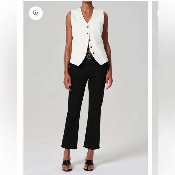 CITIZENS OF HUMANITY
ISOLA MID RISE CROPPED
BOOT JEAN Black Size 30 - Picture 1 of 17